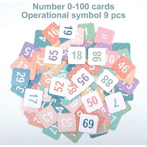 Tabla de Cien Números con Bolsillos, 27.5 x 29.5 Pulgadas, Tarjetas con Números del 1 al 100, Herramienta de Aprendizaje de Matemáticas para Niños - Product Image 3
