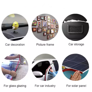 Tira de pegamento acrílico transparente autoadhesiva de doble cara de alta resistencia, cinta de sellado de bolsa impermeable y resistente al calor - Product Image 6