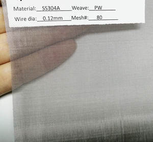 필터링 및 스크리닝을위한 스테인레스 스틸 304 일반 짠 와이어 메쉬 시트 - Product Image 3