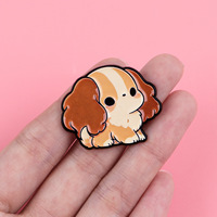 Sortiertes Set Niedlicher Hunde-Emaille-Pins Cartoon-Welpen Anstecknadeln Chihuahua Pitbull Lustige Slogan-Broschen für Rucksack und Jacke