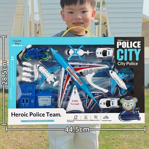 Ensemble de jouets de véhicules d'ingénierie avec livraison gratuite, modèle de camion de pompiers 1:5, voiture en plastique à rétrofriction pour garçons, maternelle et école primaire - Product Image 4