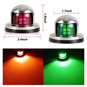 Chất lượng cao thép không gỉ Marine bộ phận đèn LED 12V LED ánh sáng dưới nước Navigation đèn huỳnh quang cho thuyền du thuyền - Product Image 4