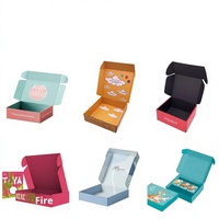 Boîte d'avion rectangulaire double face personnalisée avec logo, impression offset extra résistante, avec insert en mousse pour pinces à cheveux et bijoux