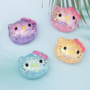 ของเล่นบีบแมวน่ารัก คาวาอี้ มอลโทส กลิตเตอร์สีทอง แมวน้อย บีบแล้วคืนตัวช้า บรรเทาความเครียด ของเล่นบีบเล่น - Product Image 1