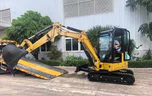 Mini-excavatrice compacte neuve, en promotion, modèle 303CR, excavatrice sur chenilles hydraulique fiable pour la construction, l'aménagement paysager et le creusement de fossés - Product Image 3