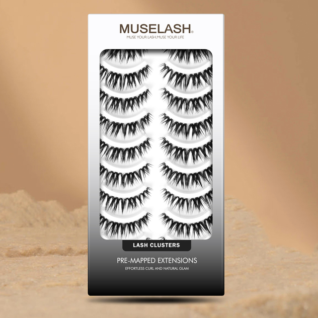 USA Ready to Ship Pre-cut Segment Individual Cluster Lashes Pre-Map Fluffy Ultra Soft Diy Lash Sets 10 Paris