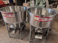 Mezclador Vertical de Acero Inoxidable para Alimentos de Animales 220V/380V, Equipo de Mezcla de Gránulos para Cerdos, Pollos, Patos, Acuicultura, Granos y Plástico