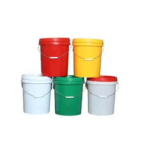 The Spot PP Plastic Bucket 20l With Cover Coating Transport Packing Pail Sealed Drum Plastic Pail For Sale