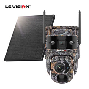 Caméra de sécurité extérieure 4G LS VISION Ubox PTZ CCTV avec vision nocturne, audio bidirectionnel, sirène intégrée, microphone pour sentier, panoramique/inclinaison, carte mémoire - Product Image 1