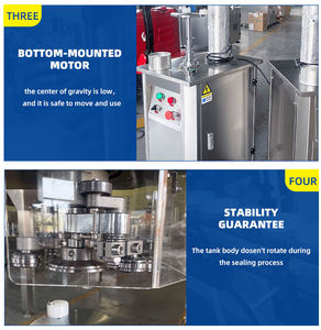 Electric Semi Automatic Aluminum <b>Plastic</b> Tin Metal Iron Cans Sealing <b>Machine</b> for Beverage Food <b>Containers</b> Ring Pull <b>Plastic</b> - Product Image 4