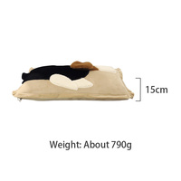 Ensemble de couette multifonctionnel Animal de dessin animé coussin de traversin tricoté et couverture Portable pliable 2-1 complément de coussin