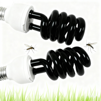 Tube fluorescent ultraviolet en spirale 365nm E27 220v, lampe UV anti-insectes, ampoule LED en forme de maïs 30W 40W 50W, application pour la maison E14 DC