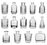 Verre diffuseur d'arôme en verre bouteille avec bâtons désodorisant parfum en verre