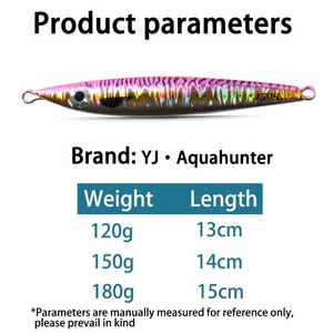 Señuelo de Pesca Yajie Jig Lure 150g, Señuelo de Metal para Pesca de Lubina, Señuelo de Placa de Hierro para Jigging - Product Image 5