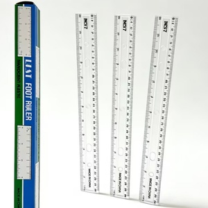 <b>Office</b> Good Quality Straight Ruler 12 Inch Transparent Plastic Ruler <b>Drawing</b> Ruler Measuring Tools for School Stationery - Product Image 2