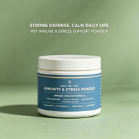 Poudre de soutien immunitaire et anti-stress pour animaux de compagnie, formule quotidienne à base de plantes et de vitamines pour chiens et chats