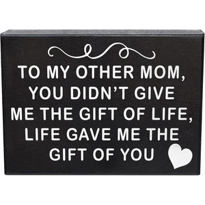 Give Me Another Mom Life Give Me Your <strong>Gift</strong> Wooden Plaque <strong>Gift</strong> for <strong>Stepmom</strong> Mom Mother-in-law Wall Hanging Decoration - Product Image 5