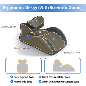 Reading <strong>Pillow</strong> <strong>for</strong> <strong>Bed</strong>, Lying and Prone, Ergonomic Memory Foam <strong>Bed</strong> Wedge <strong>Pillow</strong> <strong>for</strong> Headboard, Back Support <strong>Pillows</strong> on Bedrest - Product Image 2