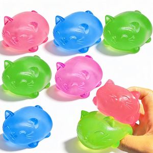 ของเล่นบีบคลายเครียดรูปแมว วัสดุ TPR บรรจุมอลโทส บีบแล้วคืนตัวช้า สำหรับเด็กและผู้ใหญ่ - Product Image 1