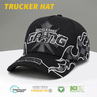 Casquette de baseball 2026 en stock Sech Negra Gorras Maestro Shifu personnalisée en daim à large bord avec logo 3D en strass et bord flamme, modèle Gorras Baez