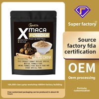 Poudre de Maca transfrontalière à paroi cellulaire brisée, directement du fabricant, 100g, sachets jaunes et noirs ; Boisson en poudre de MACA en gros