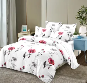 Wholesale 6 Pcs Polyester Luxury Printed Bedding Set Incules Pillowcase Duvet Cover Bedsheet