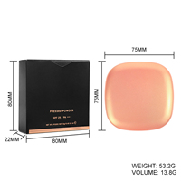 Poudre Compacte Maquillage Visage Marque Privée Vegan Anti-Sébum 6 Teintes pour Toutes les Peaux Tenue Longue Durée