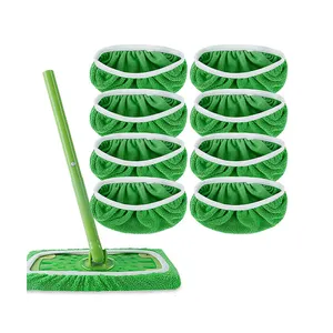 Automatische wieder verwendbare Mikrofaser-Mop-Pads Kompatibel mit Sweeper Mops Wasch bare Mop-Pads