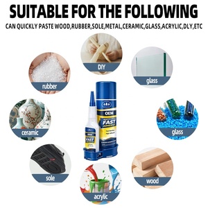 Super Fast Dry Glue MDF Activator Kit with Cyanoacrylate on Wood Acrylic Ethyl <strong>Sealant</strong> <strong>Spray</strong> Fast Drying Super Glue - Product Image 2