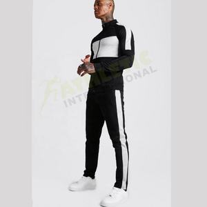 wholesale side tape custom tracksuit soccer men s <b>velour</b> tracksuits - Product Image 5