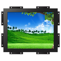 Ucuz açık çerçeve kapasitif dokunmatik ekran display12. Inç Metal ev monitör ile VGA/AV/HD-MI