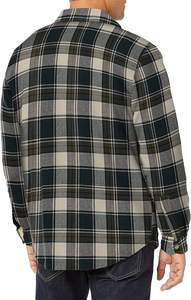 <span class=keywords><strong>Surchemise</strong></span> doublée polaire pour hommes Veste chemise non pliée doublée douce - Product Image 4