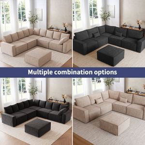 MOQ100 Vacuum Compressed Boneless <b>Sofa</b> Bed Luxury <b>Sponge</b> Sectional 28D Foam Custom Living Room <b>Sofa</b> Set Furniture - Product Image 6