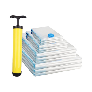 Transparent Plastic Vacuum Compressed <b>Storage</b> <b>Bags</b> Space Saving Seal Home Bedding Travel Transparent Versatile Packing - Product Image 1