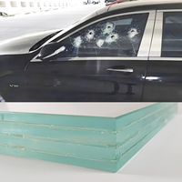 Vente en gros de verre pare-balles pour voitures, fenêtre résistante aux balles pour Explorer, fenêtre en verre blindé pour Toyota Land Cruiser