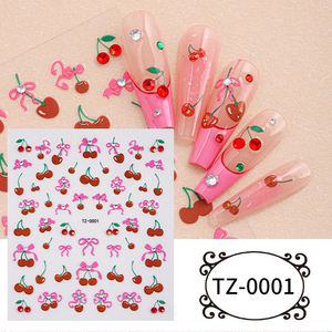 Adesivi per <span class=keywords><strong>unghie</strong></span> con motivo a rilievo 5D con supporto adesivo con pietre preziose a fondo piatto con pietre preziose a diamante finto adesivo - Product Image 4