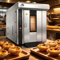 Four à œufs/pizzas professionnel 32/64 plateaux, four rotatif à air chaud avec fonction vapeur, four à convection 16 niveaux