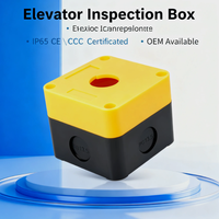 BENLEE 2MM IP65 Boîtier d'inspection d'ascenseur rouge Interrupteurs à bouton-poussoir champignon momentanés en plastique 10A Max. Courant 1NO 2NO 1NC