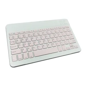 Mini BT Tastatur für Tablet Wiederauf ladbare spanische Tastatur und Maus iPad für Handy Laptop Drahtlose Hintergrund beleuchtung Tastatur