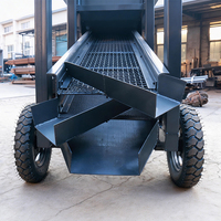 Mini Concasseur à Mâchoires Mobile Portable à Moteur Diesel pour l'Extraction de Minerai d'Or et de Granit, avec Crible Vibrant pour la Pierre