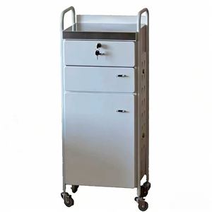 Mueble de Peluquería, Gabinete para Herramientas de Salón de Belleza, Carrito de Almacenamiento para Salón de Belleza, Carrito Pequeño de Acero Inoxidable, Estante de Almacenamiento - Product Image 2