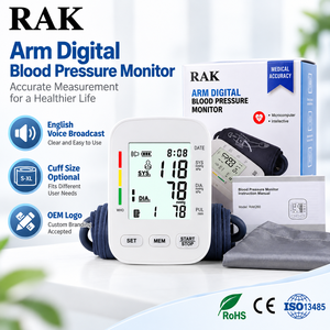 Tensiómetro Digital RAK260 con Voz en Inglés, Cable USB, para <span class=keywords><strong>Brazo</strong></span>, Precio <span class=keywords><strong>de</strong></span> Fabricante, el Mejor - Product Image 1