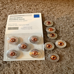 Абсолютно новый комплект из 9 лазерных насадок Haas, 2,3 мм, M8 ECE (хром) #   0352285 * Доступная цена * В наличии Лучшая покупка - Product Image 1