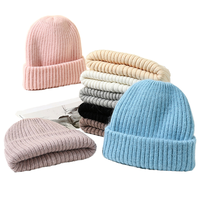 Bonnet en acrylique côtelé unisexe pour l'hiver, style streetwear et sport, avec nœuds et motifs de dessins animés, personnalisable avec logo – Vente en gros