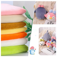 Vente en gros de tissu Minky au mètre, tissu confortable à câliner pour peluches tissu Minky en peluche pour jouet, oreiller, chauffe-mains, poupée