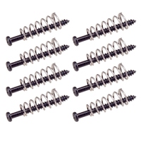 8 pièces métal guitare électrique basse cou Joint plaque vis de montage micros ajuster hauteur vis avec ressorts 2.5*26mm