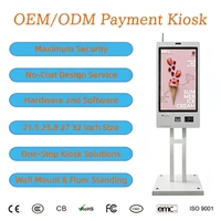 Kiosco de Pedidos con Pantalla Táctil LCD de 21.5/27/32 Pulgadas, Montaje en Pared, Autoservicio para Restaurantes, SDK POS, Pago con Código QR, Reconocimiento Facial