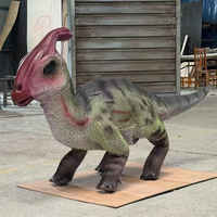 Nuevo Dinosaurio Robótico Animatrónico Realista Personalizado, Perro Robot con Control Remoto, Parasaurolophus para Eventos y Parques