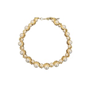 Collar de Perlas de Imitación Estilo Europeo Americano Tiyo, Cadena Trenzada Chapada en Oro de 14K, Geométrico, Moderno, para Uso Diario de Mujeres - Product Image 5