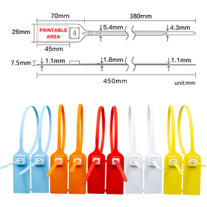 Sceaux <span class=keywords><strong>de</strong></span> sécurité jetables en plastique <span class=keywords><strong>de</strong></span> 45 cm, anti-effraction, pour colis postaux, conteneurs et camions - Product Image 3